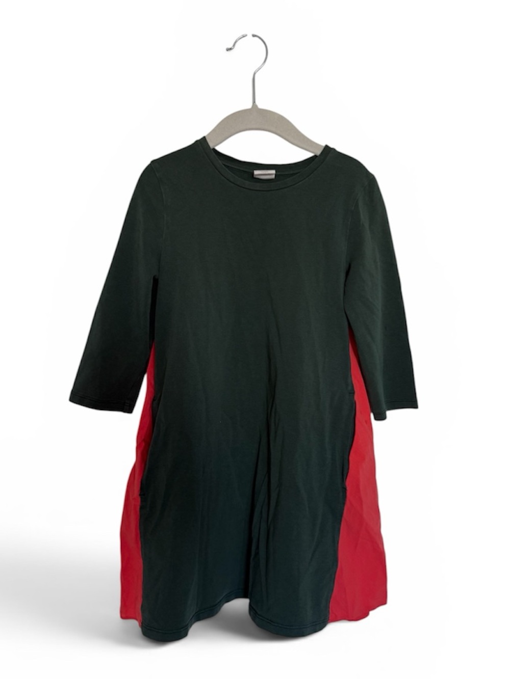 COS Kids Green Dress with Red Panels